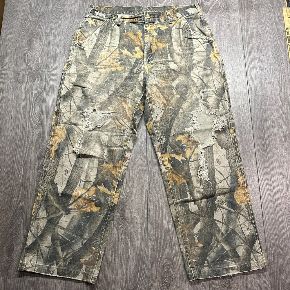 Carhartt Men's Camo Cargo Pants - Green, Brown, Tan
